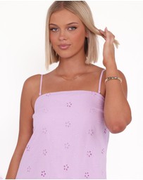Petal & Pup - Narcissa Strapless Maxi Dress - Lilac