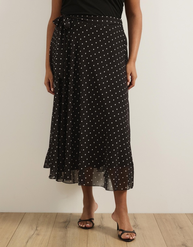 Atmos&Here Curvy - Rumi Polka Dot Maxi Skirt