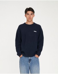 Huffer - Fleet Knit Crew