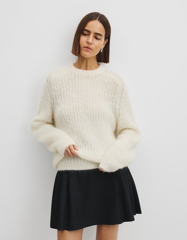 Country Road - Fluffy Crew Neck Knit
