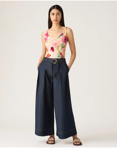 MOS The Label - Cleo Denim Wide Leg Pant