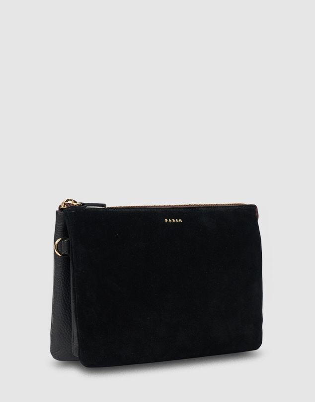 SABEN - Tilly's Big Sis Crossbody Black Suede