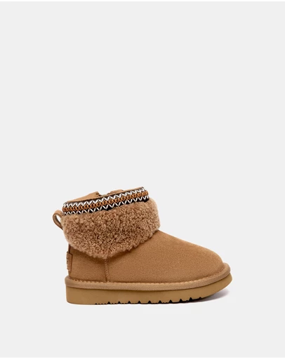 EVERAU - Australian Shepherd Ugg Brunel Kids Cow Suede Upper UGG Boots
