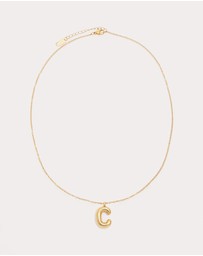 Petit Moments - Bubble Initial Necklace - All Letters