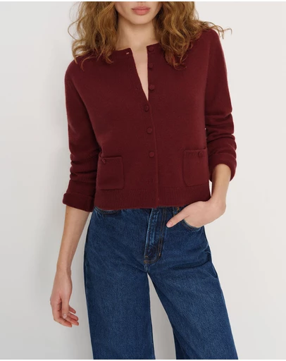 Reformation - Clara Cashmere Crew Cardigan