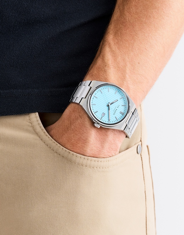 Ted Baker - Barteen Light Blue 40mm Silver-Tone Bracelet Watch
