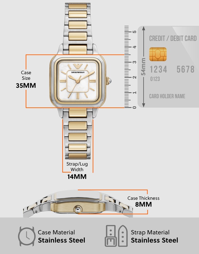 Emporio Armani - Two Tone Analogue Watch