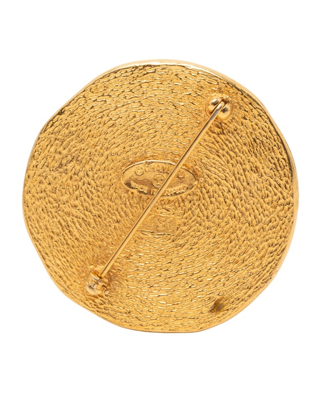 Pre-Loved by Azura Reborn - Pre-Loved Gold Plated 31 Rue Cambon Coin Brooch
