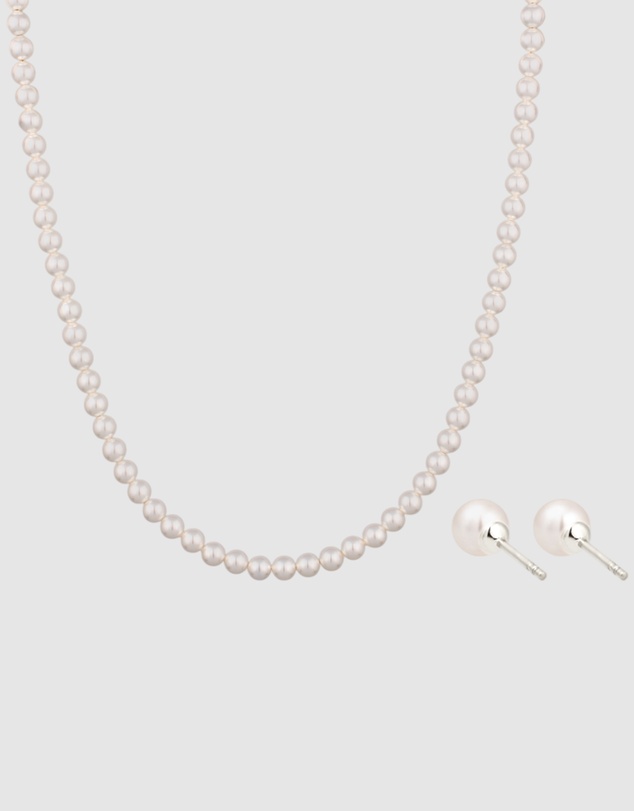 Elli Jewelry - Jewelry Set Set Pearl Elegant 925 Sterling Silver