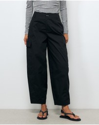 AERE - Organic Cotton Cargo Barrel Pants