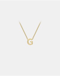 Zoe Olivia - 9K Gold Initial G Necklace