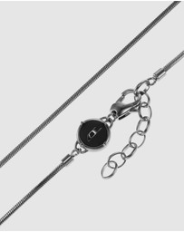 Diesel - Single Pendant Silver-Tone Necklace