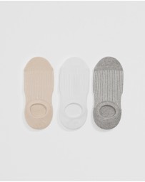 Country Road - Australian Cotton Rib No-show Sock Pack Of 3