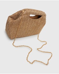 Betts - Holiday Raffia Handheld Clutch Bag