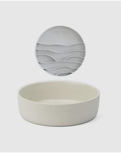Lilly + Dash - Dog Food Water Bowl & Insert Combo