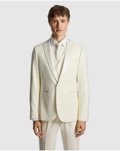 yd. - Amalfi Wool Blend Tux Blazer