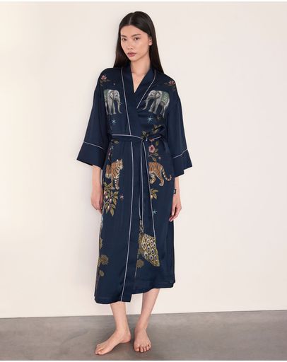 Night Time Jungle Placement Scene Navy