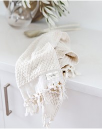 Miss April - Pompom Hand Towel
