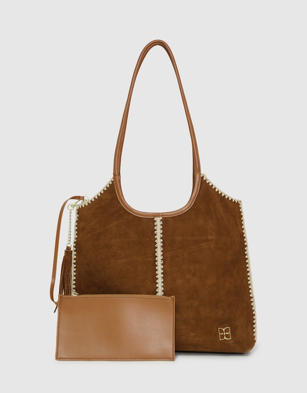 Belle & Bloom - Back To Friends Suede Shopper