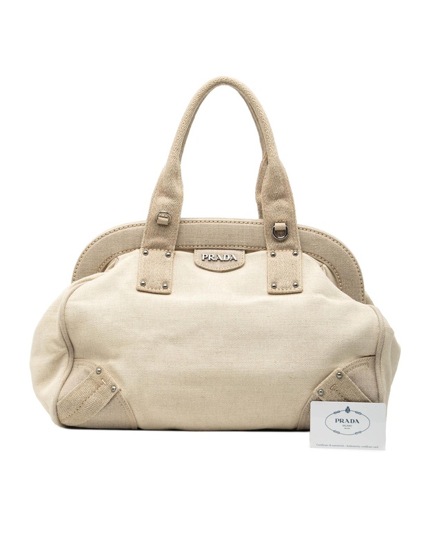 Pre-Loved by Azura Reborn - Pre-Loved Canvas Canapa Mistolino Frame Satchel