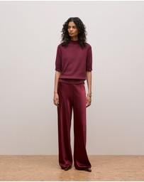 Trenery - Boucle Mock Neck in Auburn