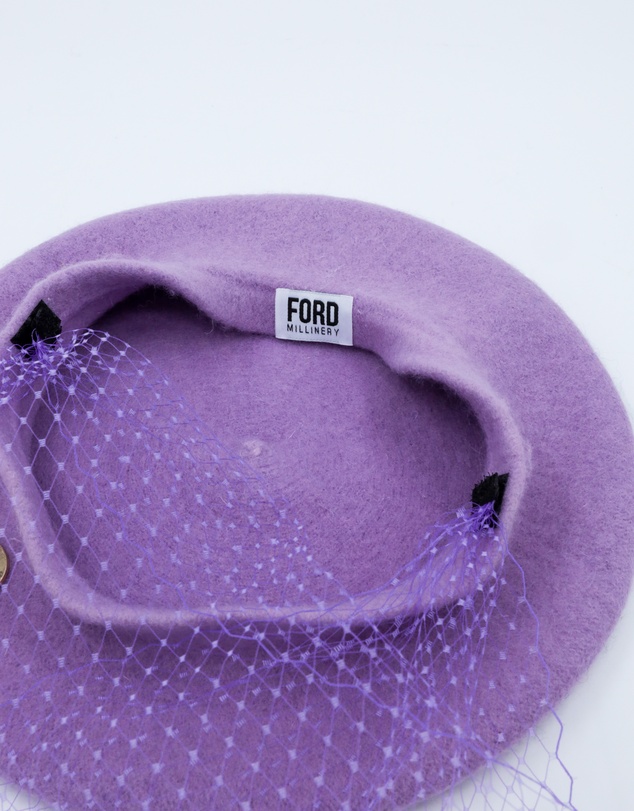 FORD MILLINERY - NIKKI Beret with veil