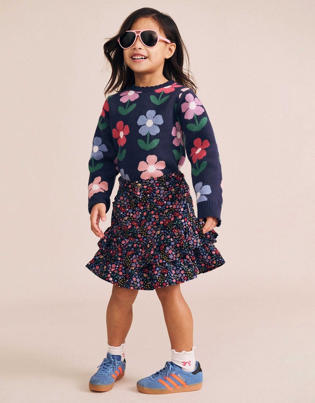 Huxbaby - Flower Field Knit Pullover - Babies