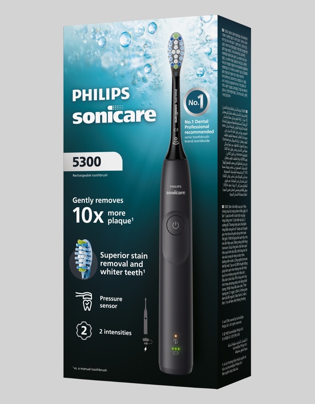 Philips - Philips Sonicare 5300 Electric Toothbrush Black