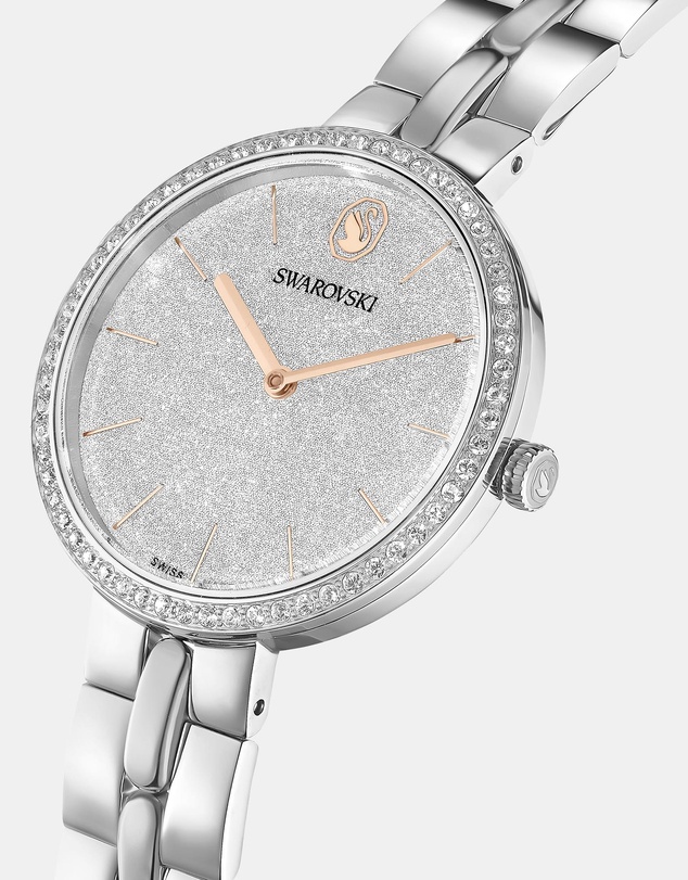Swarovski - Cosmopolitan Watch, Swiss Made, Metal Bracelet, Silver Tone, Stainless Steel