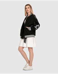 Belle & Bloom - Hold Me Close Letterman Bomber
