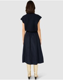 SACHA DRAKE - Pleated A-Line Skirt