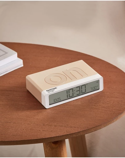 Lexon - Lexon Flip Classic Reversible Alarm Clock PANTONE - Sand