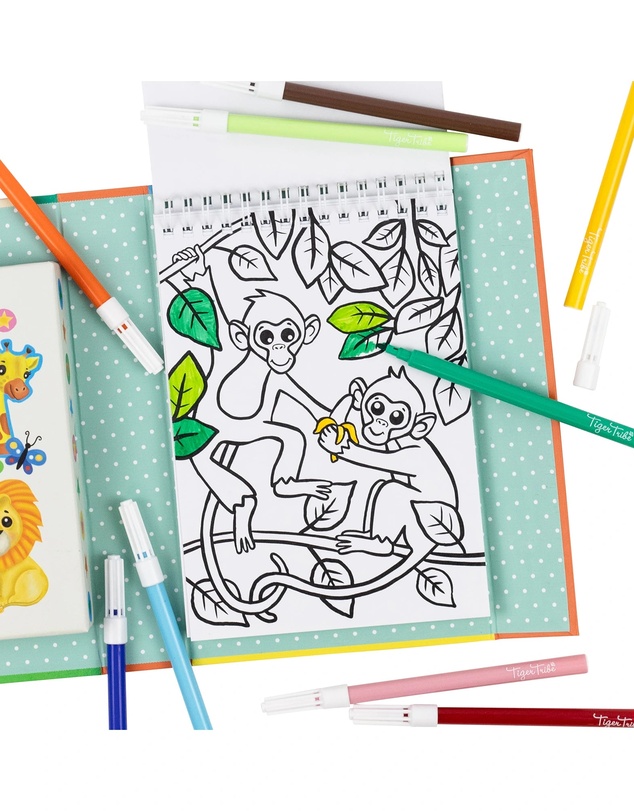 Tiger Tribe - Colouring Set - Zoo