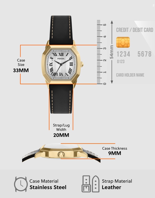 Fossil - Harlow Black Analogue Watch