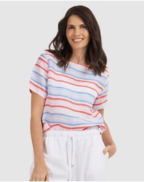 CAMIXA - Teena Linen T-shirt Top