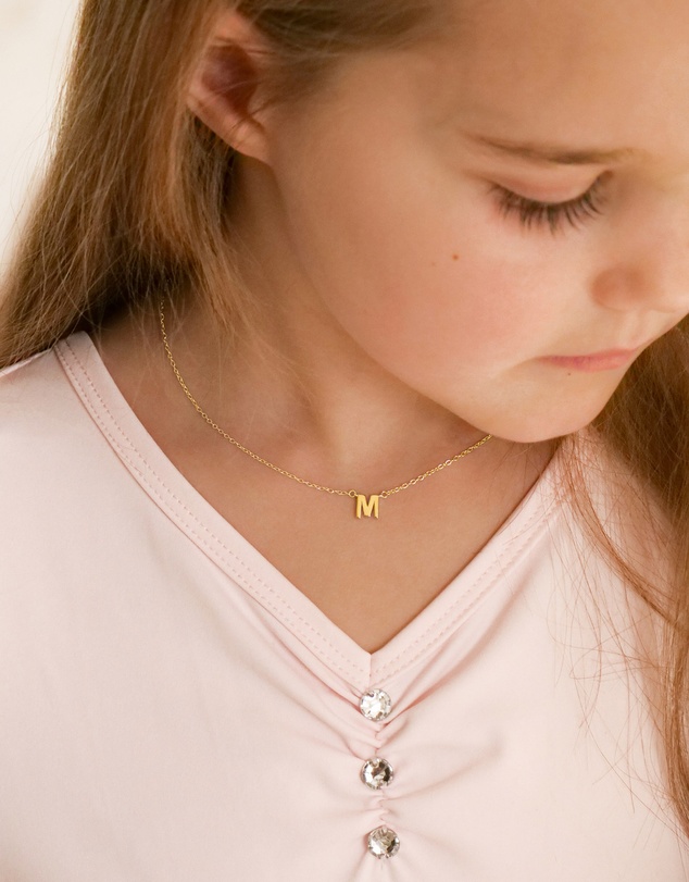 The Silver Collective - Children's A-Z Letter Necklace - S