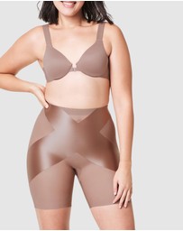 Spanx - Shaping Satin Midthigh X Booty-Lifting Shorts