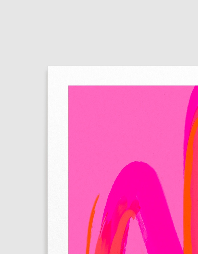 Olive et Oriel - Pinkwave No 7 by Treechild Art Print