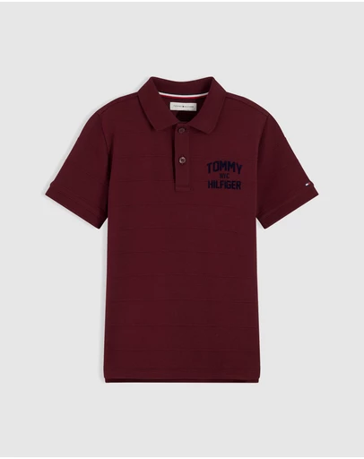 Tommy Hilfiger - Boys 8-16 Regular Fit Jacquard Jersey Polo Shirt - Teens