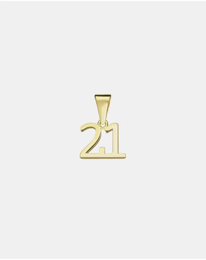 Zoe Olivia - 9K Gold '21' Pendant