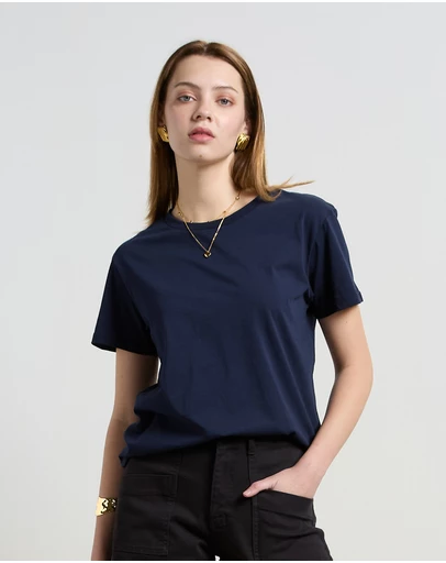 DRICOPER DENIM - Slouchy Navy Tee