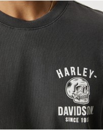 Harley-Davidson - Skull & Rock Print SS Tee - ICONIC EXCLUSIVE