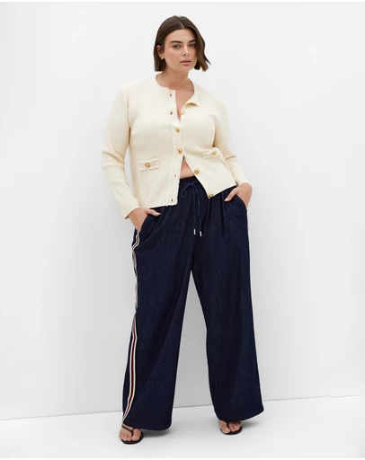 City Chic - Cleo Textured Knit Cardigan