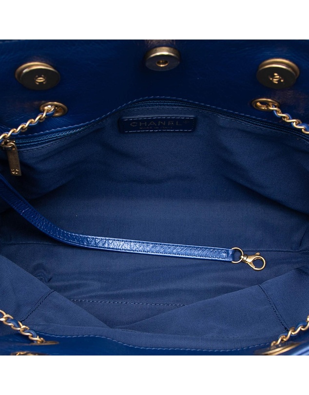 Pre-Loved by Azura Reborn - Pre-Loved CC Calfskin Front Zip Drawstring Chain Tote