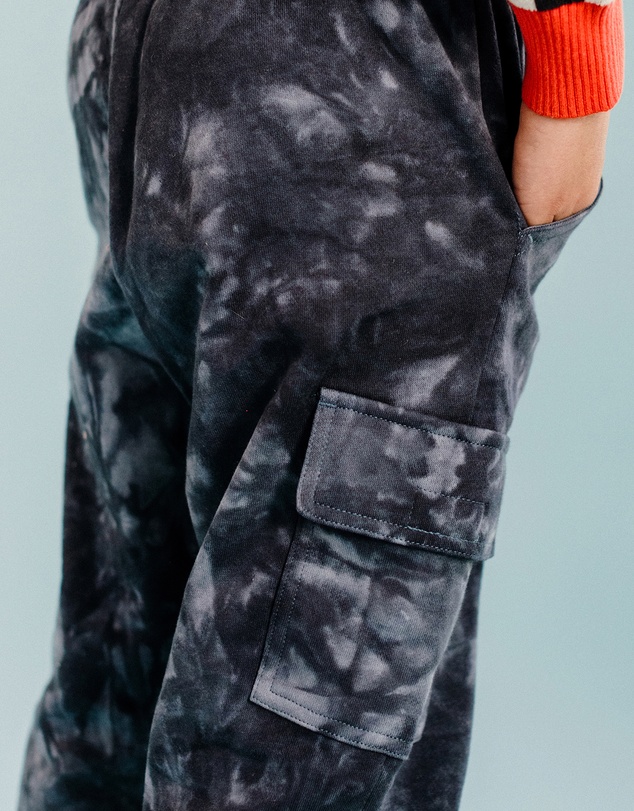 Rock Your Kid - Rock Out Cargo Track Pants in Space Grey
