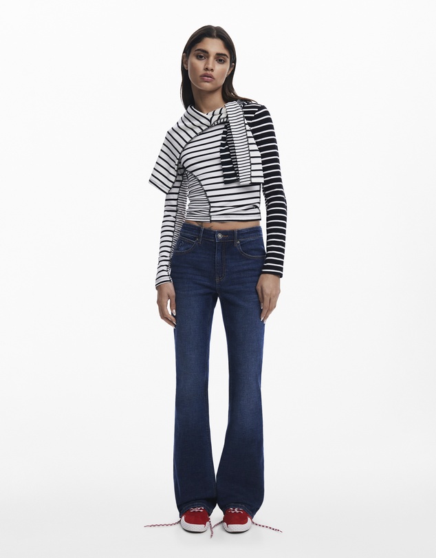 Desigual - Striped T-shirt