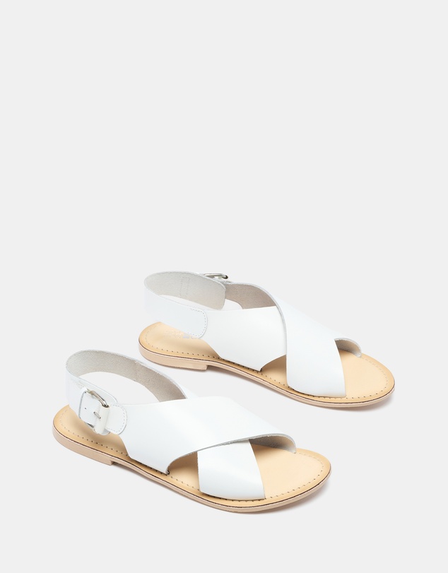 Just Because - Cleo Leather Slingback Flats