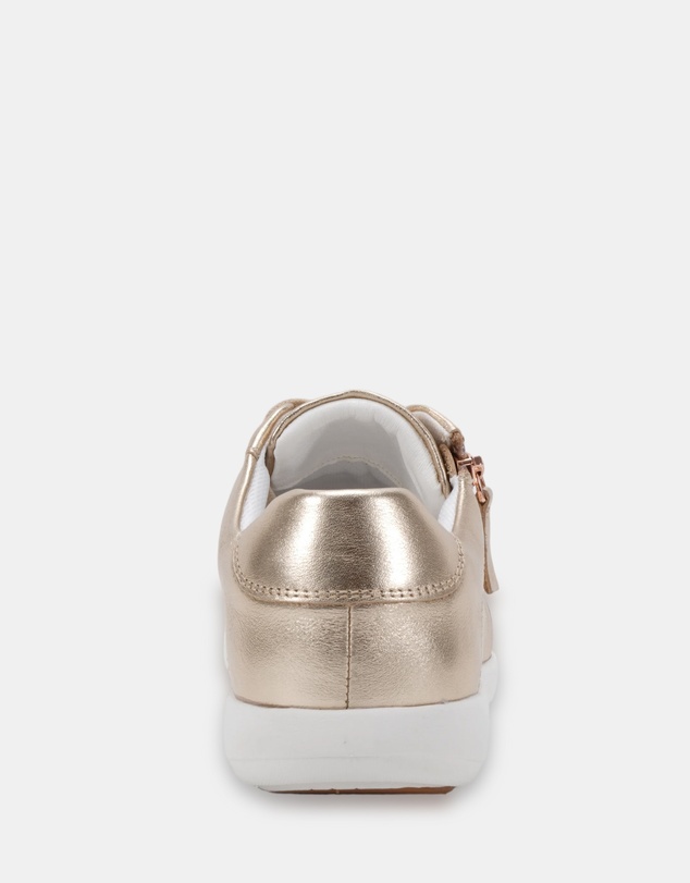Clarks - Burrow Rose Gold/White