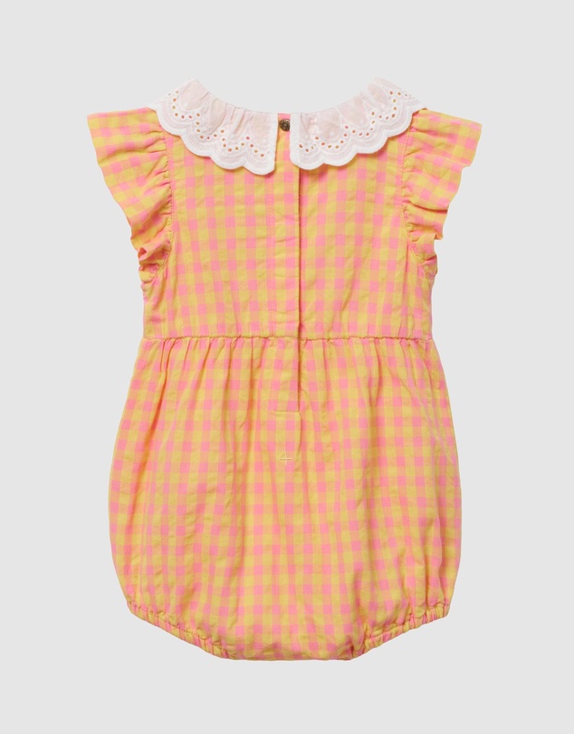Goldie + Ace - Lightweight Cotton Lani Shirred Romper - ICONIC EXCLUSIVE - Babies