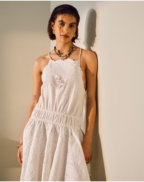 TOPSHOP - Heavy Embroidered Hanky Hem Mini Dress